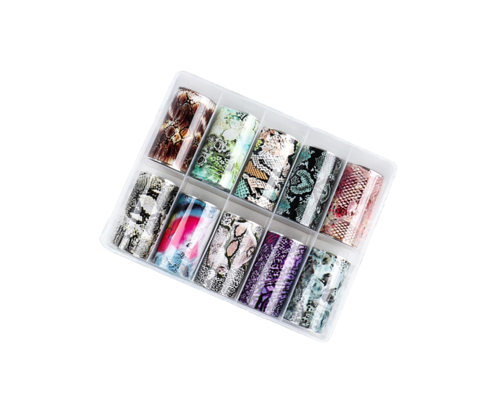 

	Foil for nail design, suitable for both sculpted nails and gel polish application.

	Set includes: 10 foils

...