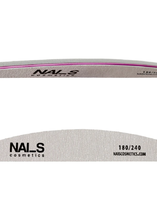 Nail file/buffer 180/240.Double-sided tool for shaping the nail and smoothing the surface during manicure.180 grit file is предназначена for nail shaping, while 240 grit buffer is used for gentle mattifying and smoothing of the nail surface.Information:• Grit: 180/240• 180 grit – file• 240 grit – buffer• 2-in-1: file and buffer in one• Suitable for natural nails...