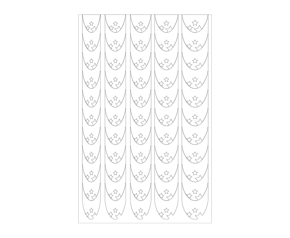 

	Nail art stencils for creating precise and refined designs.

	They allow easy creation of symmetrical patterns, floral motifs and decorative elemen...