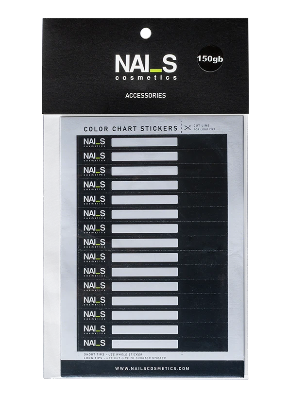 Nail Colour Chart StickersStickers for marking nail tip sticks and organizing colours. Ensures a clear and tidy presentation of samples.Easy to apply on nail tip sticks....