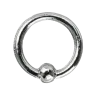 3# Silver Black Piercing